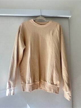 Los Angeles Apparel women’s Crewneck Sweatshirt - Tan